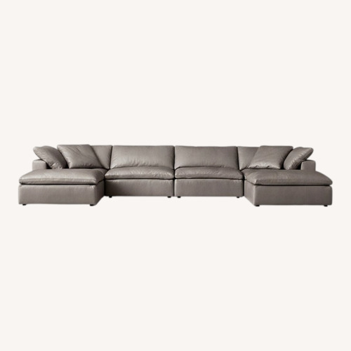Used Restoration Hardware Cloud Classic Leather Sectional 6 Pieces  for sale on AptDeco