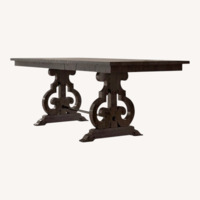 Birch Lane Dark Brown Wood Dining Table