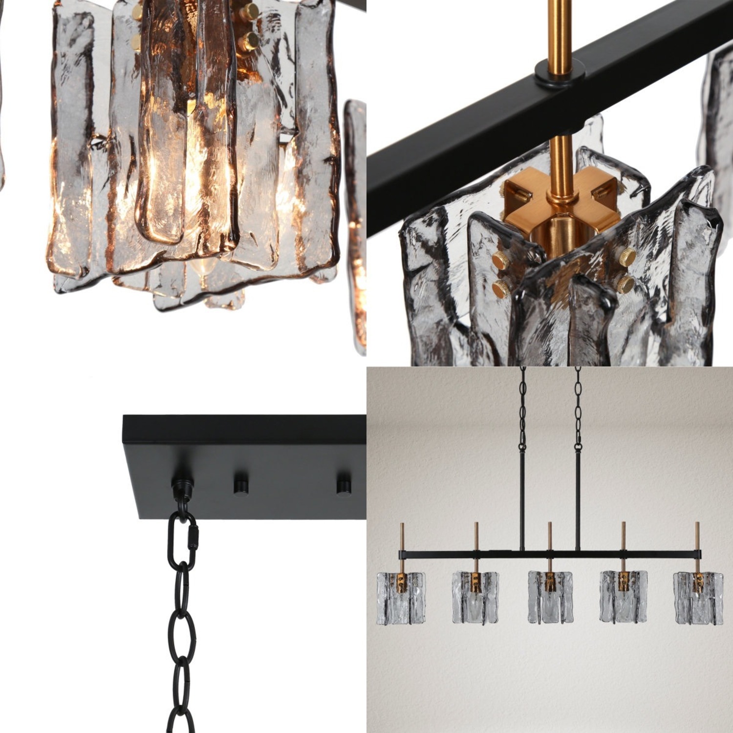 Bed Bath & Beyond Black Metal Ceiling Lamp - image-5