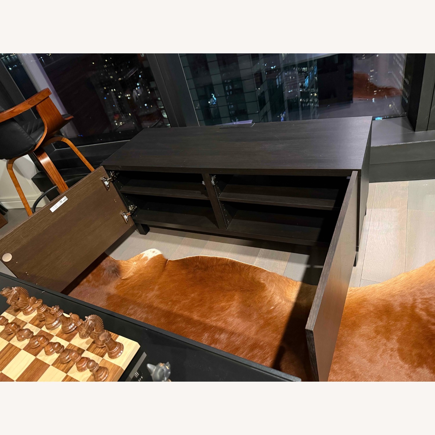 IKEA Bestå Dark Brown Wood TV Cabinet - image-4