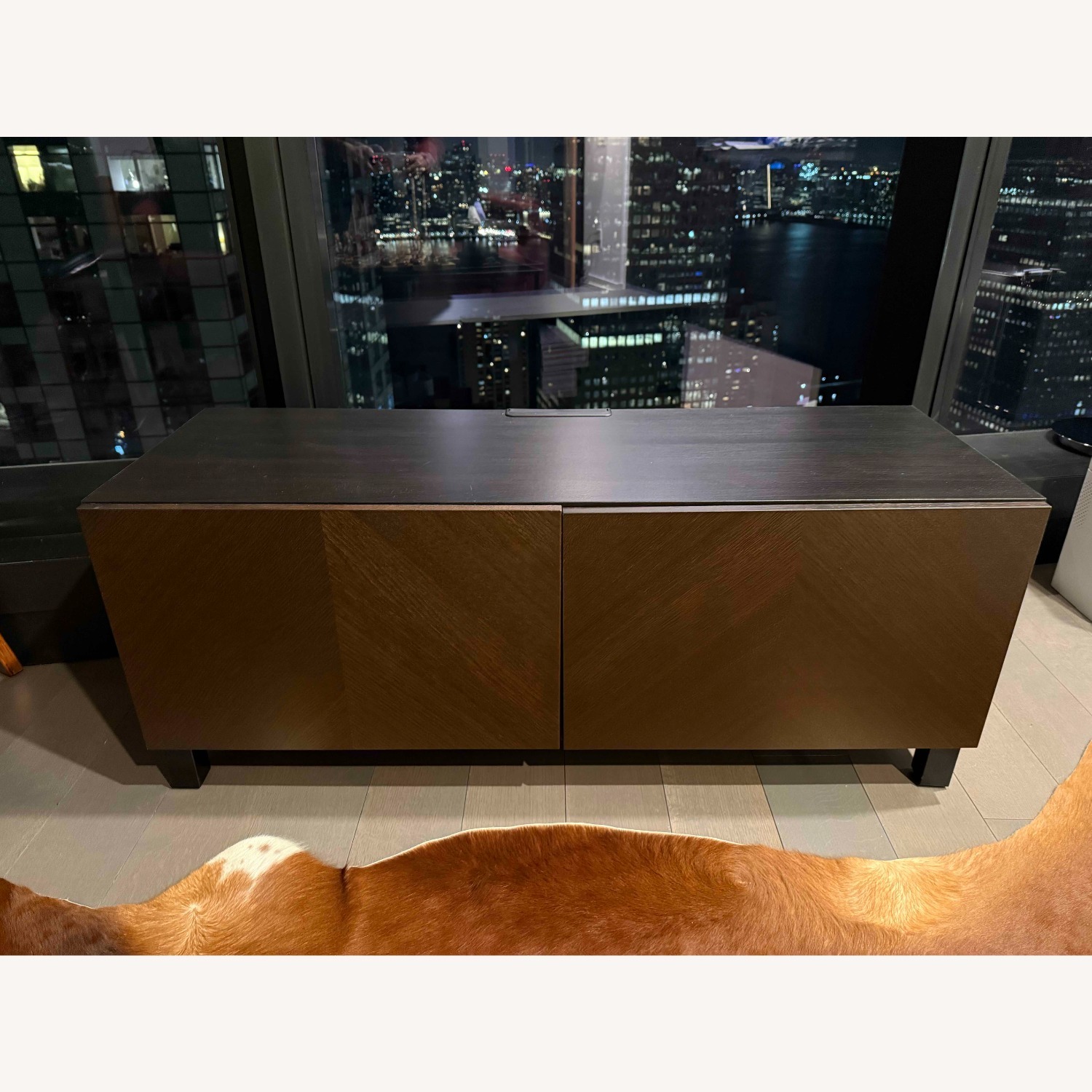 IKEA Bestå Dark Brown Wood TV Cabinet - image-1