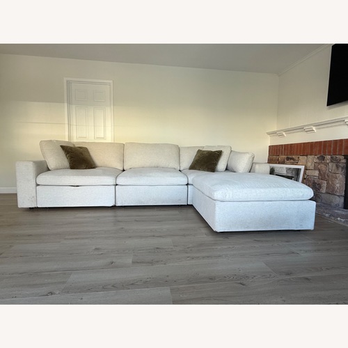 Used Seventh Avenue Natural 3+ Piece Sectional for sale on AptDeco