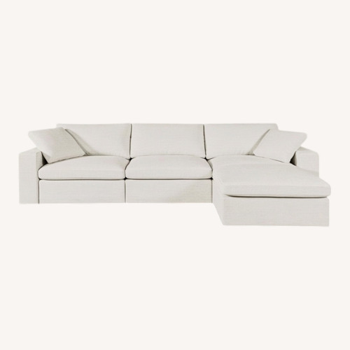 Used Seventh Avenue Natural 3+ Piece Sectional for sale on AptDeco