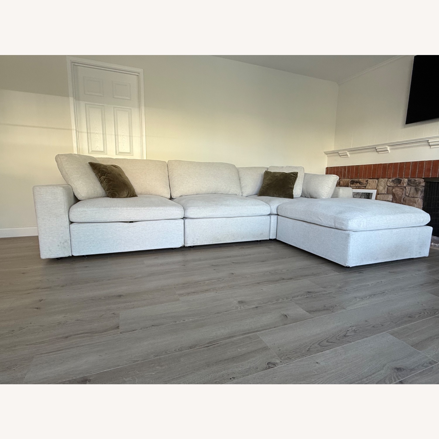 Seventh Avenue Natural 3+ Piece Sectional - image-3