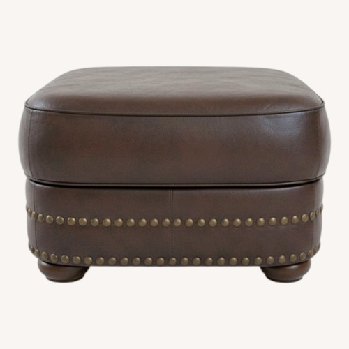 Used Bernhardt Genuine Leather Ottoman for sale on AptDeco