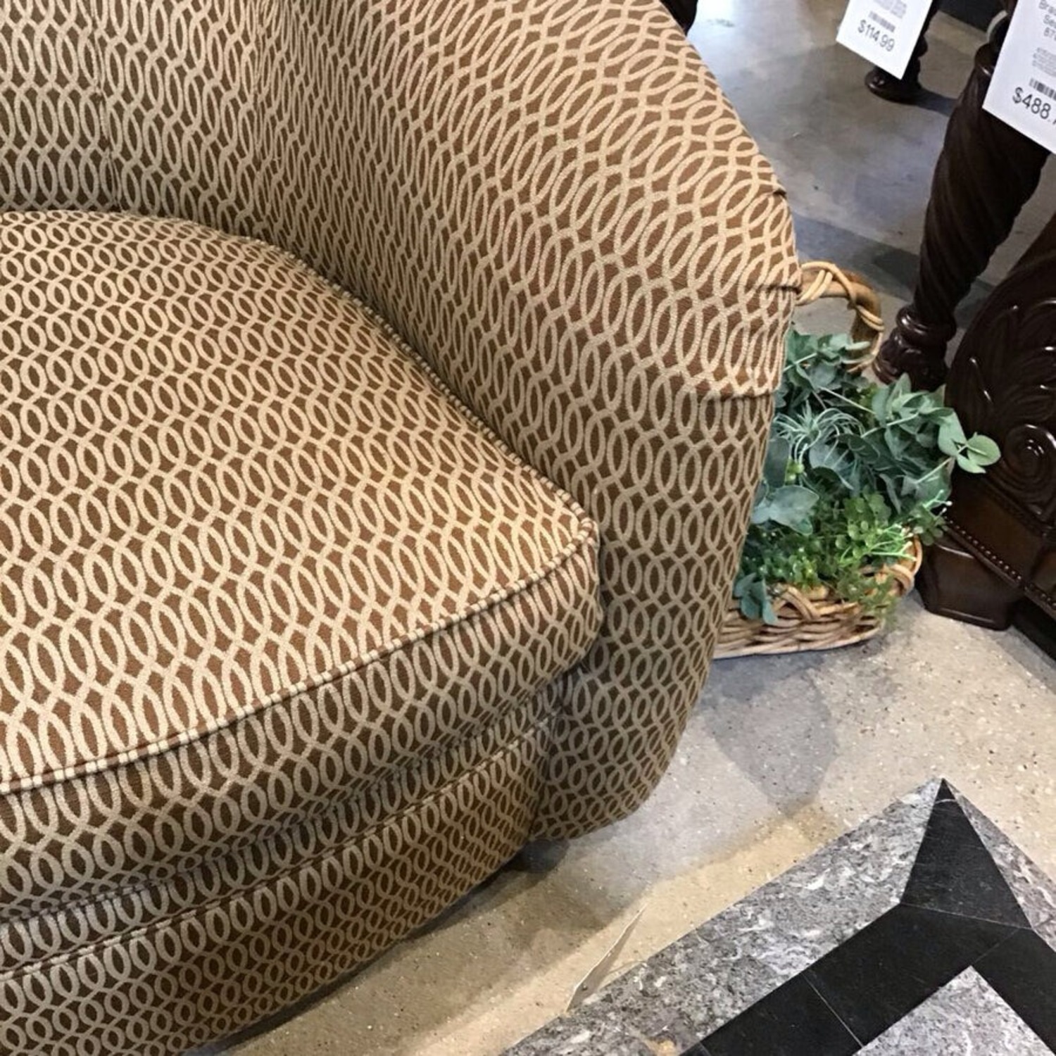 Vanguard Furniture Custom Patterned Swivel Chair - image-4