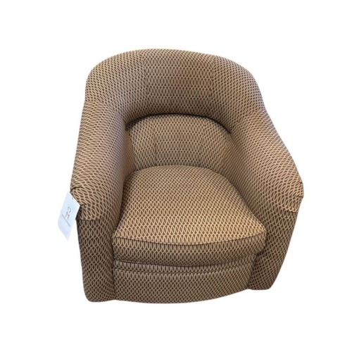Used Vanguard Furniture Custom Patterned Swivel Chair for sale on AptDeco