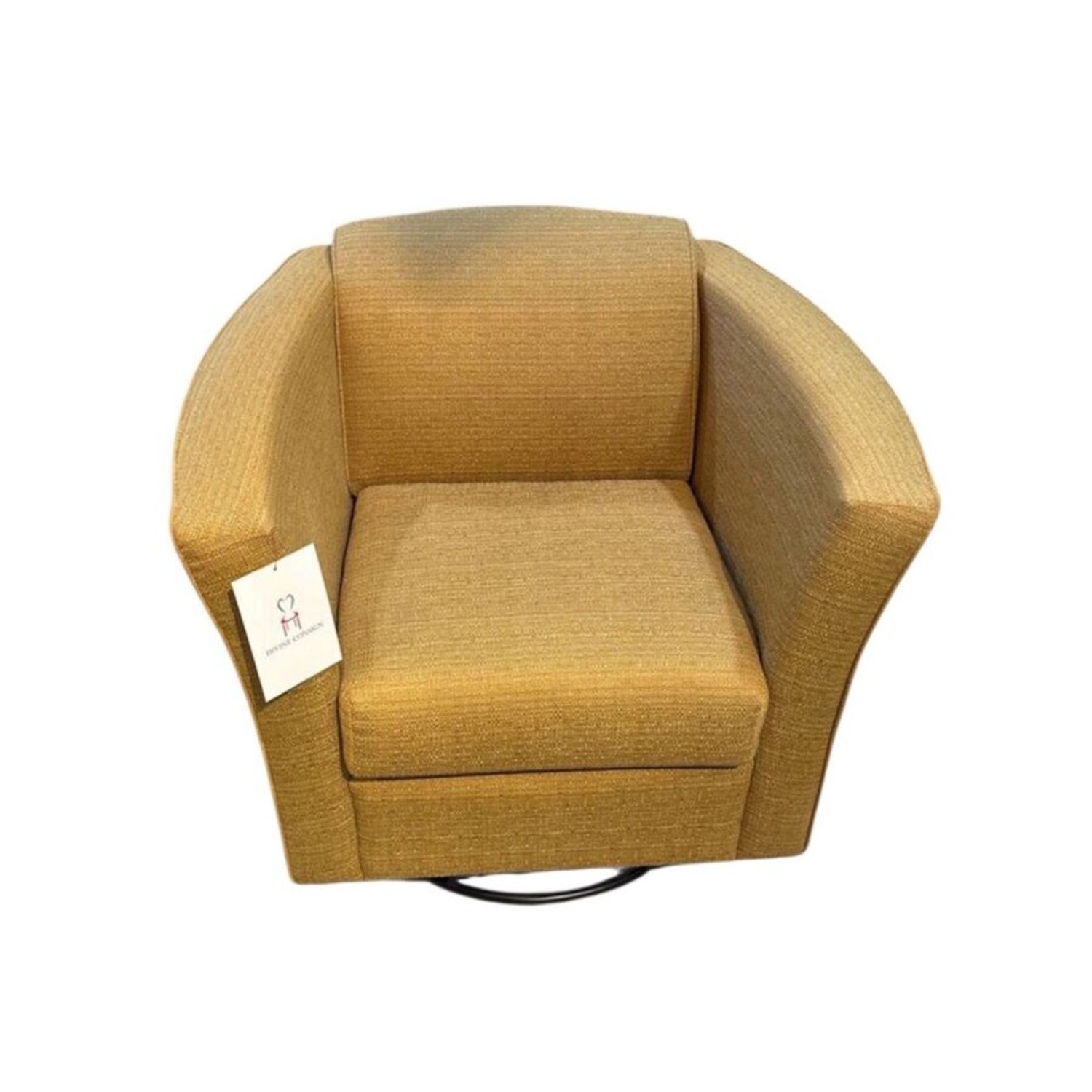 Performance Fabric Swivel Glider Chair - image-1