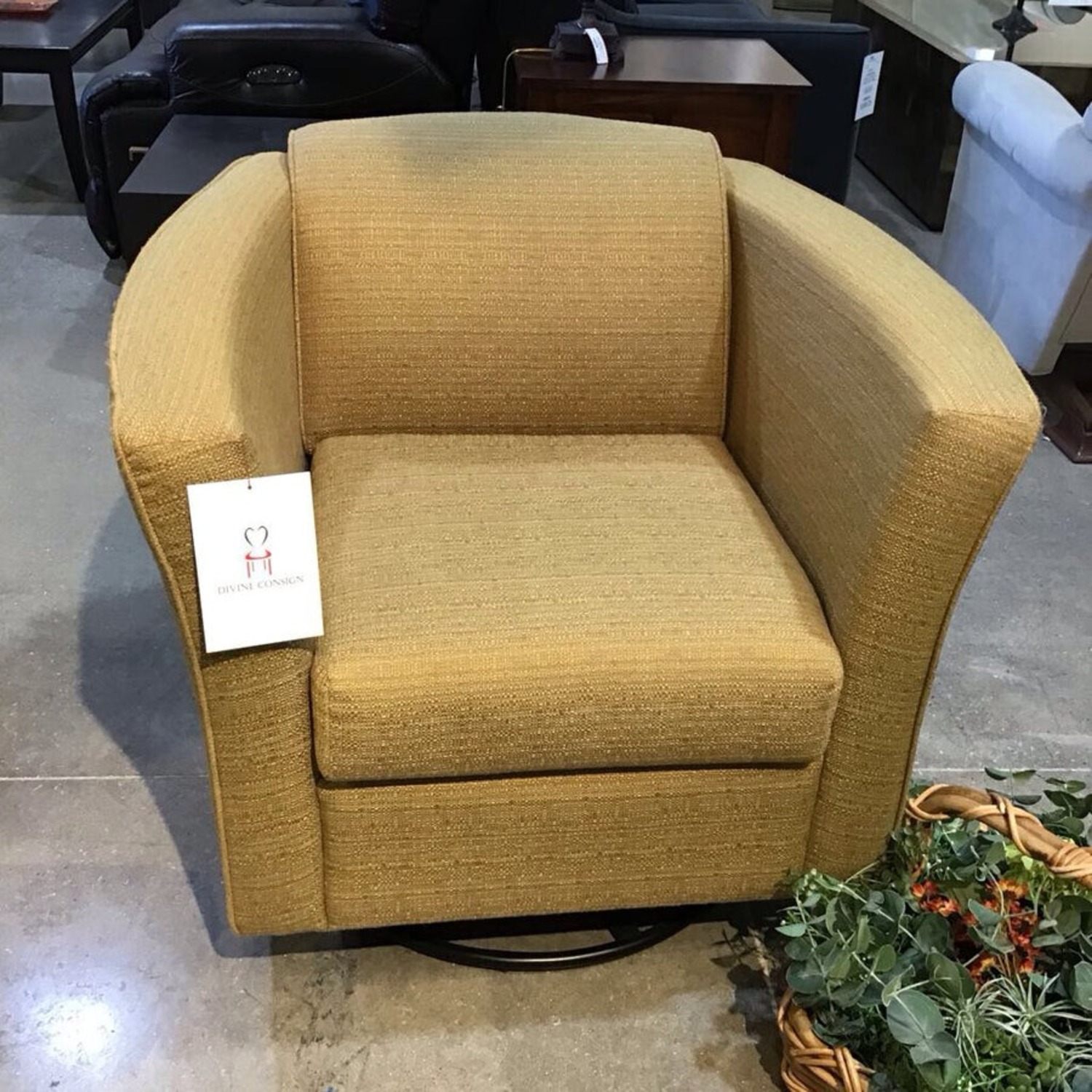 Performance Fabric Swivel Glider Chair - image-3