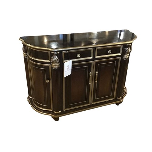 Used Ornate Leaf Motif Curved Buffet for sale on AptDeco
