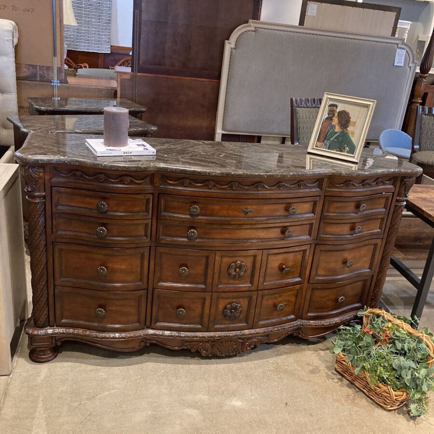 North Shore Marble Top 9-Drawer Dresser - image-3