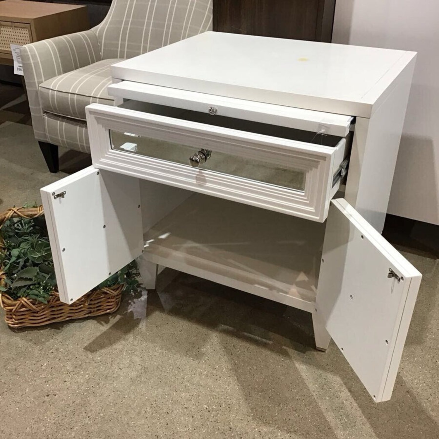 Z Gallerie Concerto Mirrored Nightstand - image-6