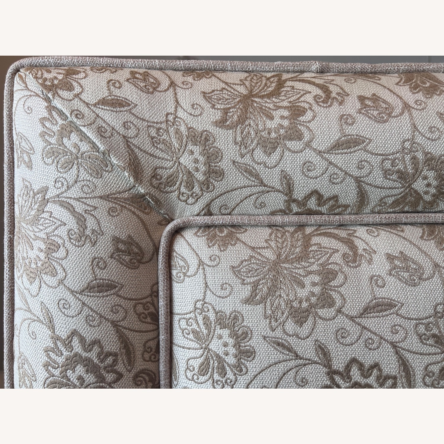 Fellouss And Company Light Brown Fabric Headboard - image-1