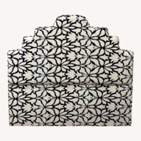 Fellouss And Company Blue Fabric Headboard