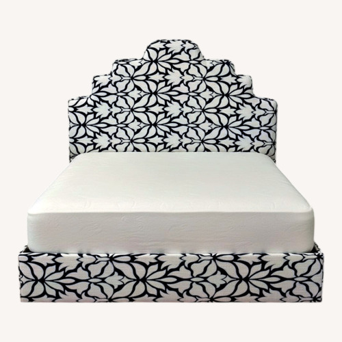 Used Fellouss And Company Blue Fabric Headboard for sale on AptDeco