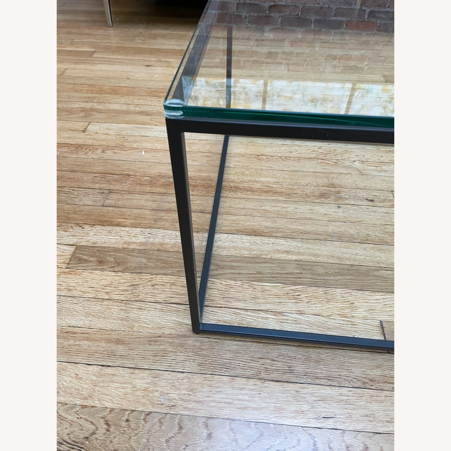 West Elm Streamline Coffee Table - Glass/Metal - image-3