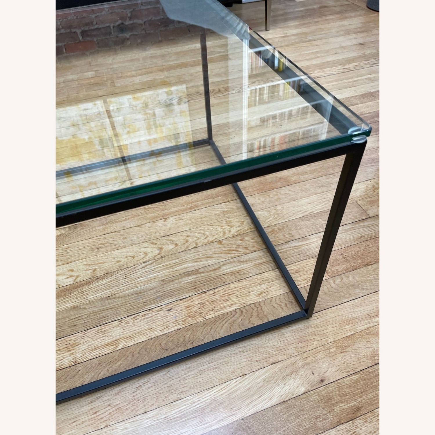 West Elm Streamline Coffee Table - Glass/Metal - image-4