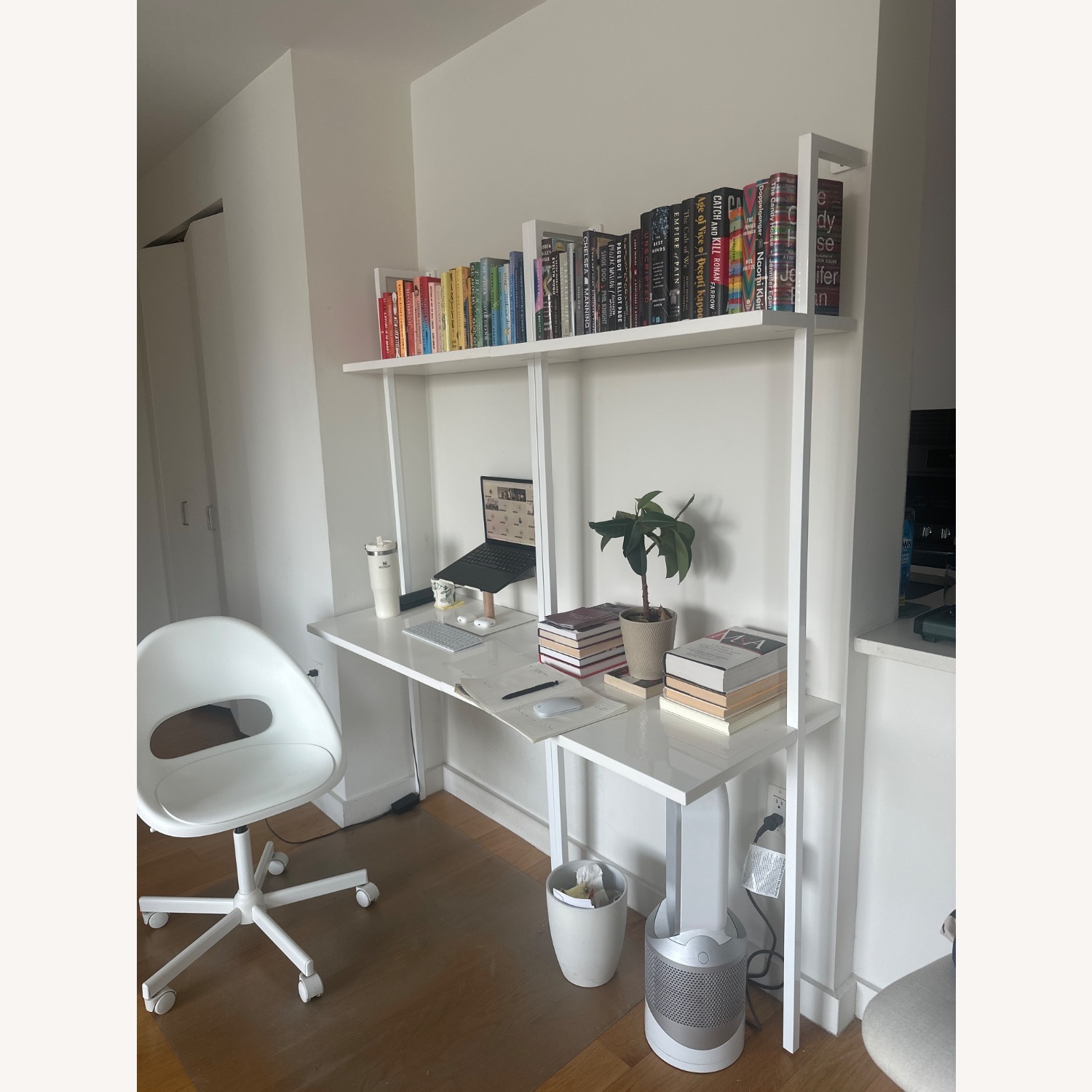 CB2 Stairway Desk White Desk - image-3