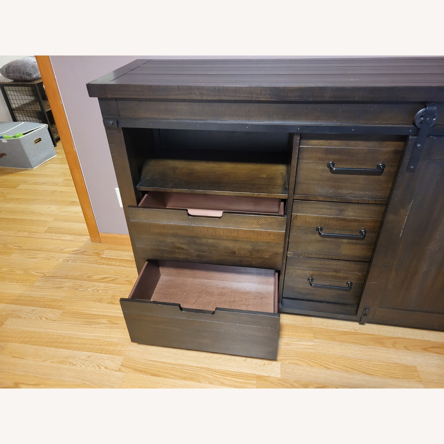 Montana Dark Brown Wood Dresser - image-3