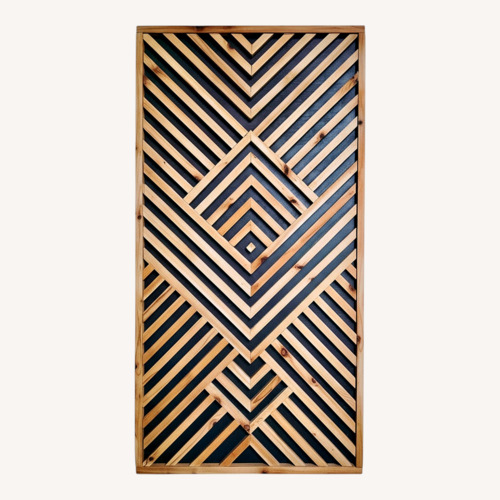 Used Reclaimed Fireplace Mantel Wood Art for sale on AptDeco