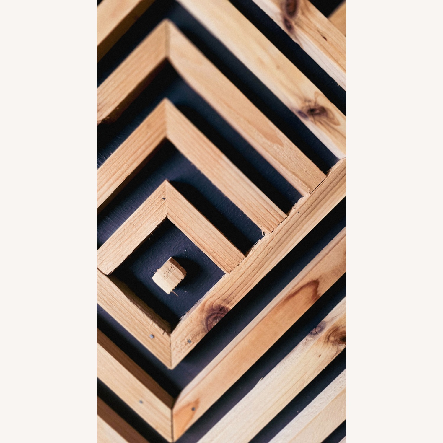 Reclaimed Fireplace Mantel Wood Art - image-2