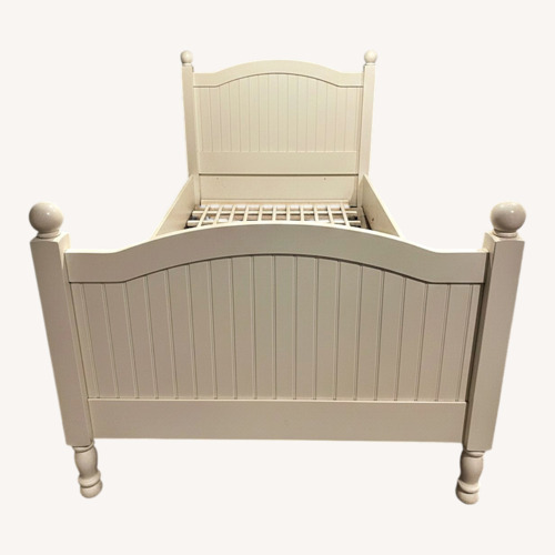 Used Pottery Barn white Thomas Twin Bed  for sale on AptDeco