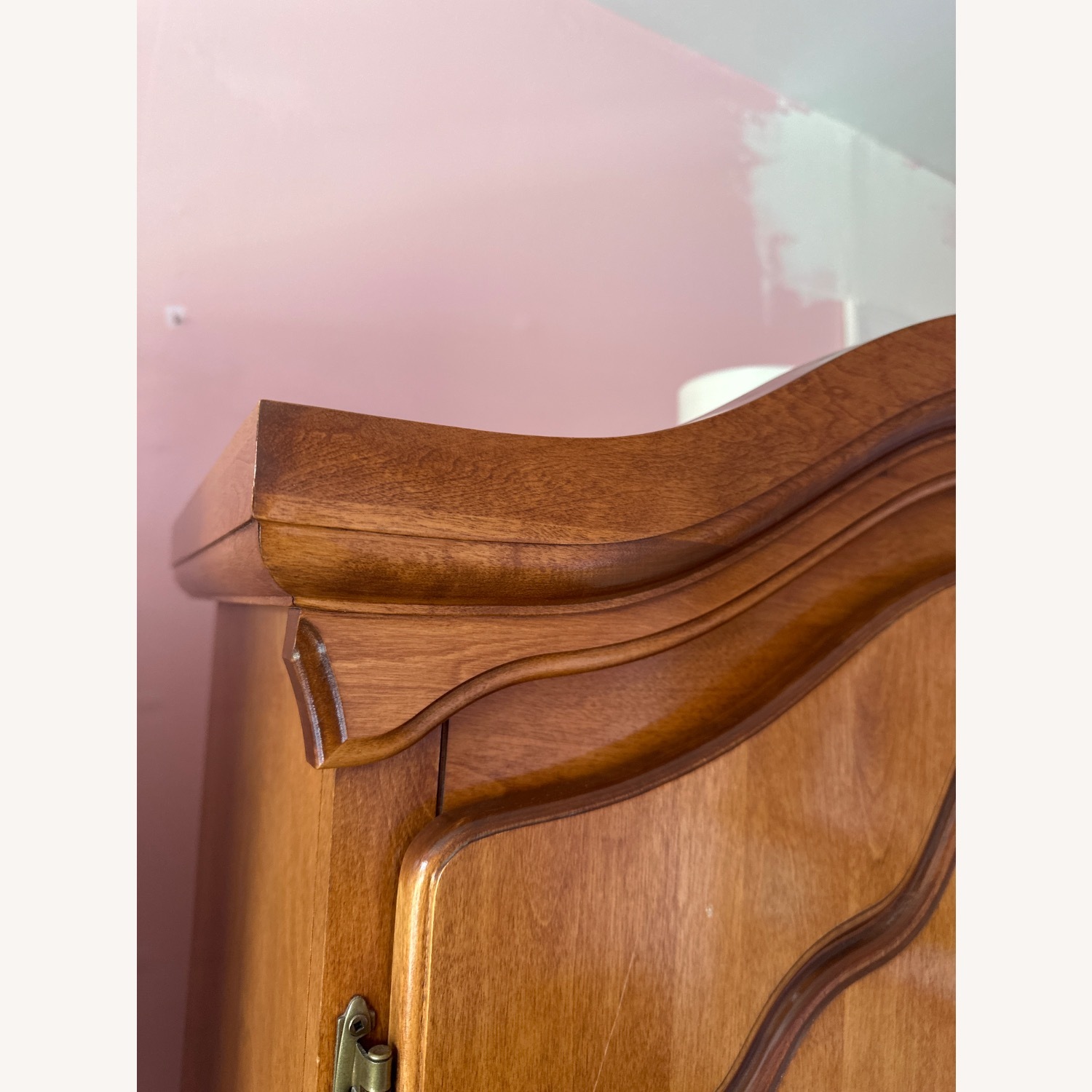 Bellini Furniture Light Brown Wood Armoire - image-4