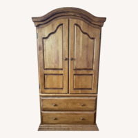 Bellini Furniture Light Brown Wood Armoire