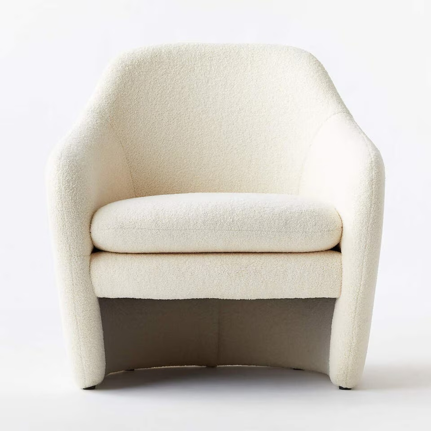 CB2 Pavia White Boucle Accent Chair - image-5