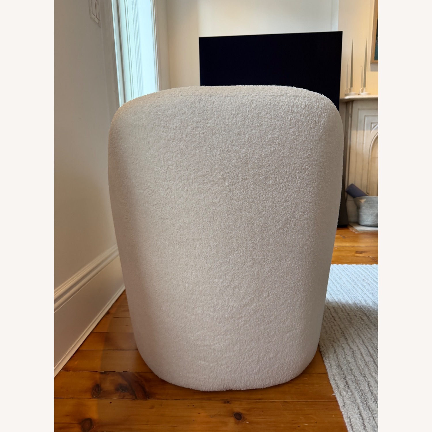 CB2 Pavia White Boucle Accent Chair - image-4