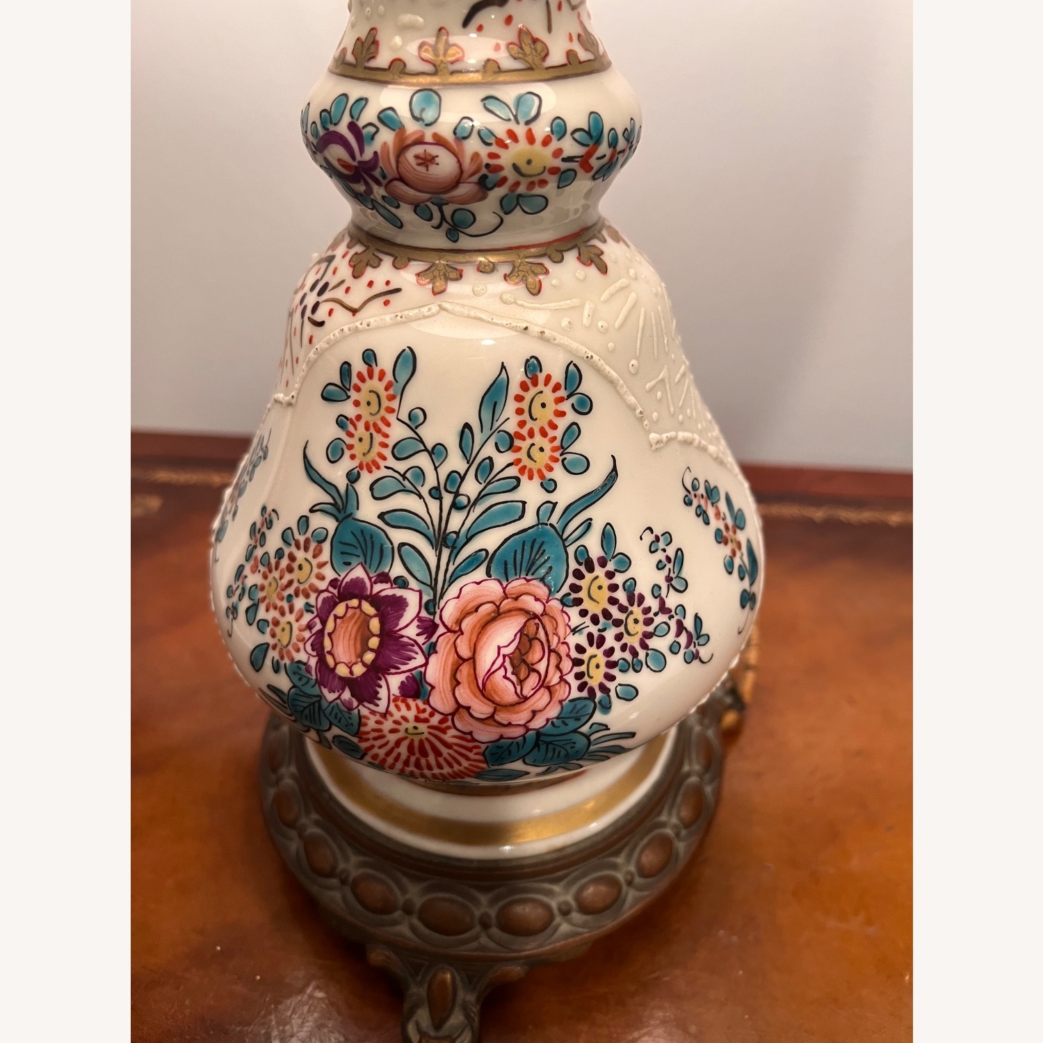 Pair of Victorian Banquet "Conversion" Lamps - image-5