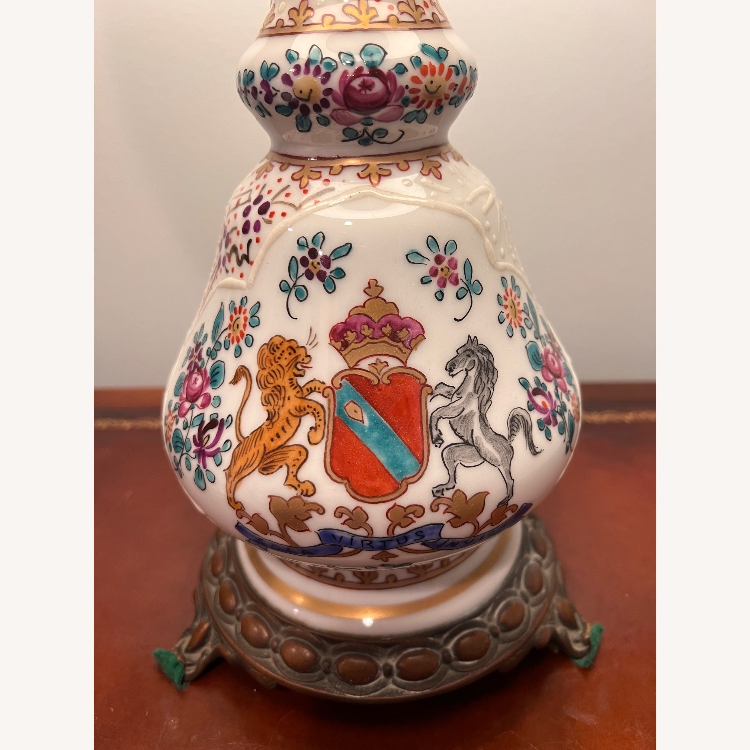 Pair of Victorian Banquet "Conversion" Lamps - image-3