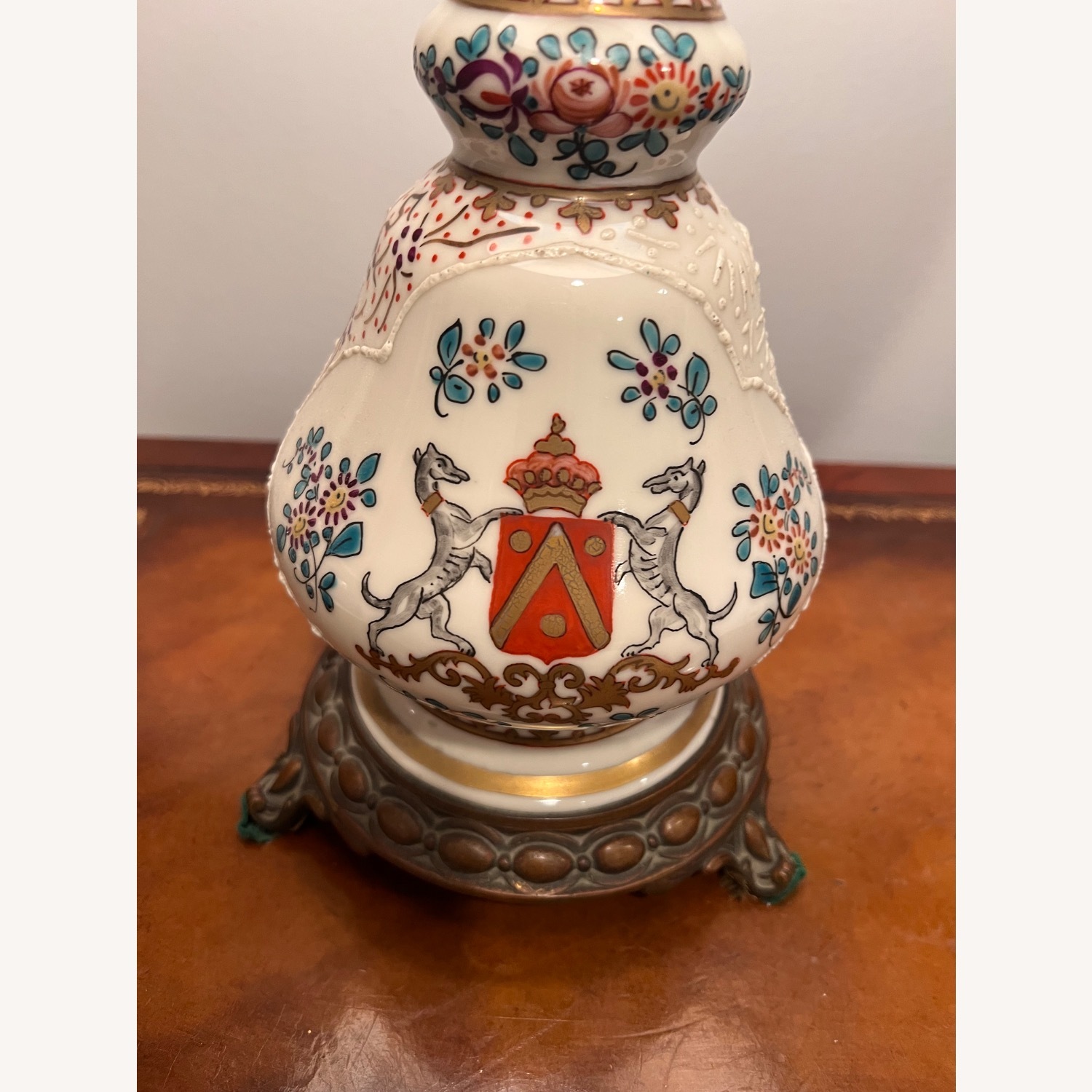 Pair of Victorian Banquet "Conversion" Lamps - image-2