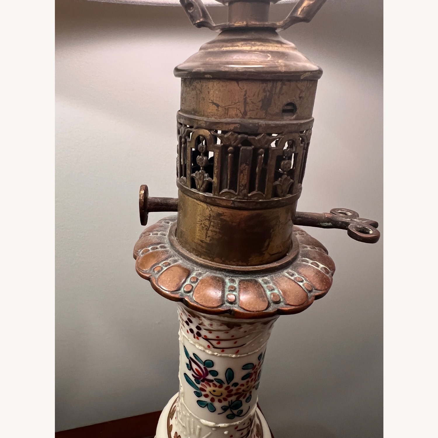 Pair of Victorian Banquet "Conversion" Lamps - image-6