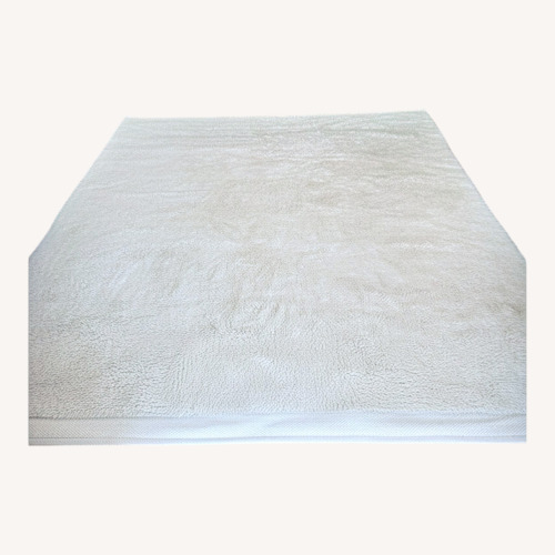 Used West Elm Handloom White Wool Area Rug 8' x 10' for sale on AptDeco