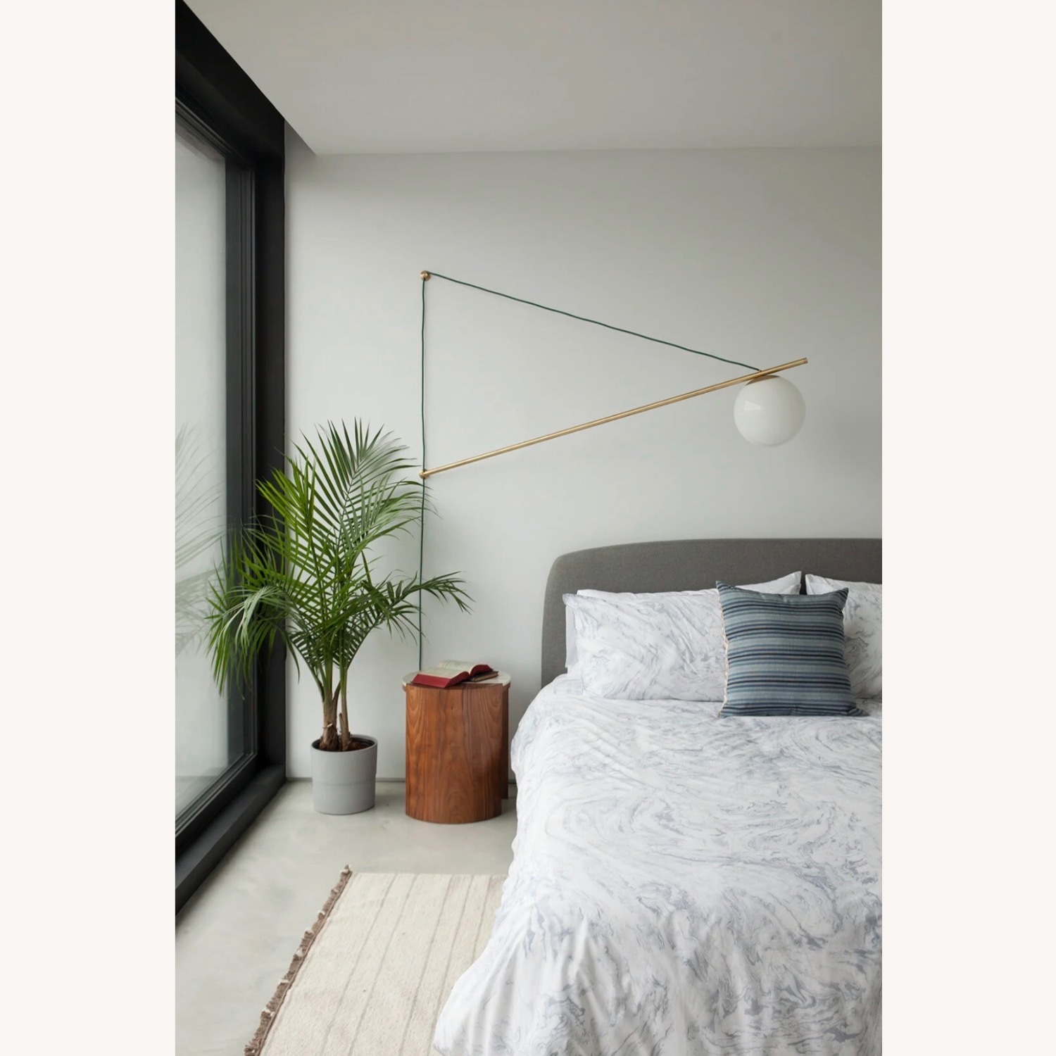 Large Brass ISO Sconce Light - image-2