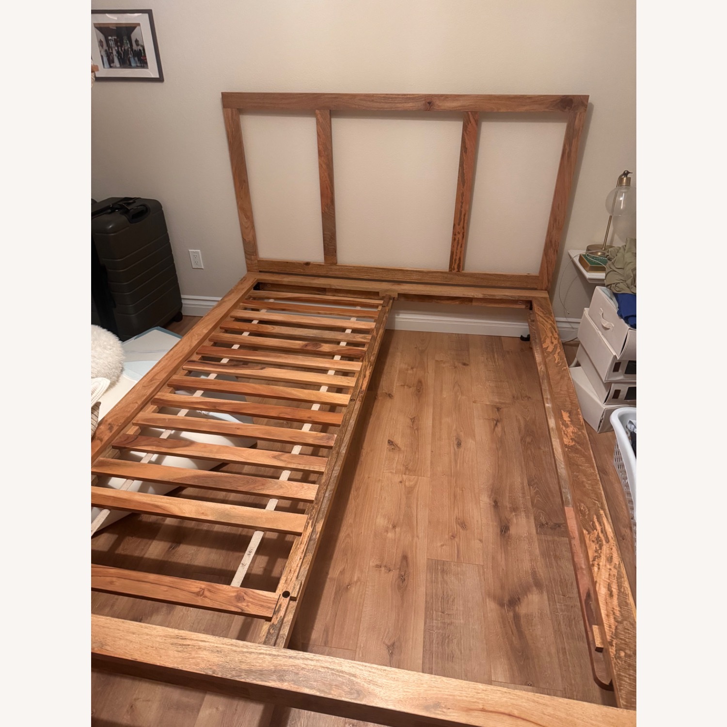 Urban Outfitters Custom Natural Wood Queen Bed - image-2