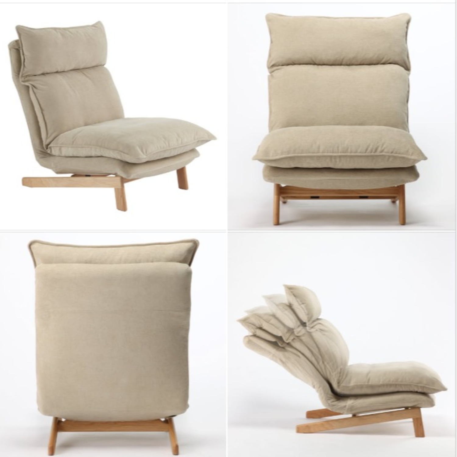 Muji Highback Recliner + Ottoman - image-8