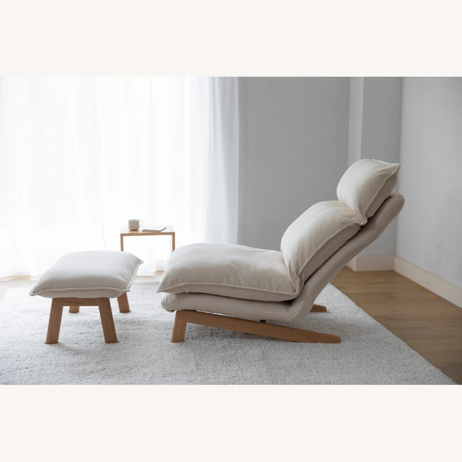Muji Highback Recliner + Ottoman - image-10
