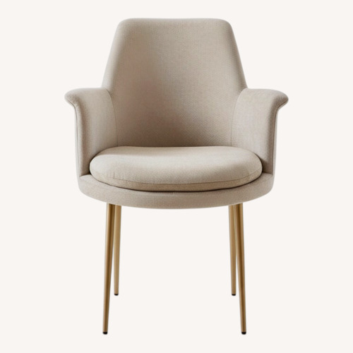 Used West Elm Finley Light Gray Velvet Dining Chairs for sale on AptDeco