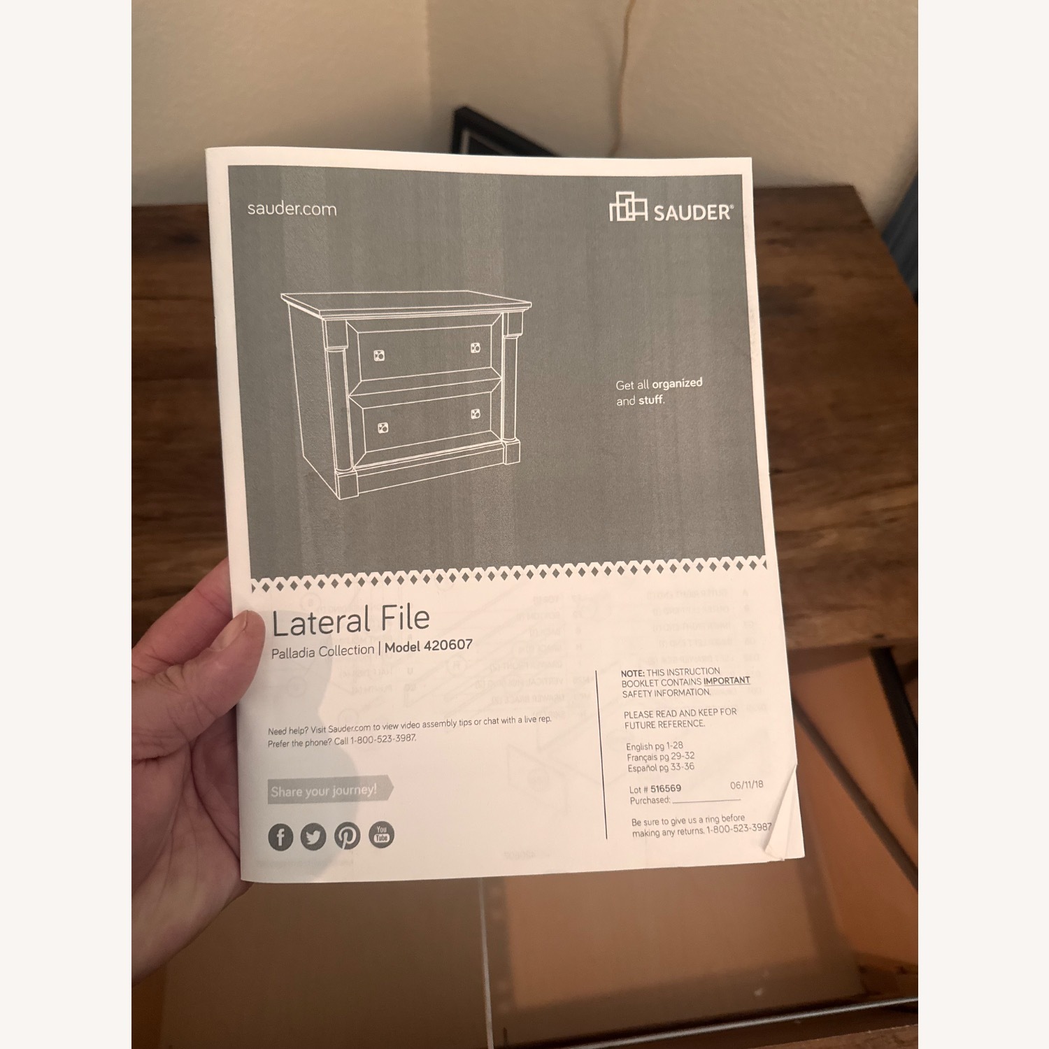 Sauder Natural Lateral File Palladia  - image-2