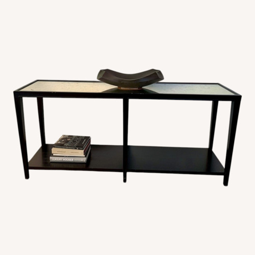 Used Black Wood Console Table  for sale on AptDeco