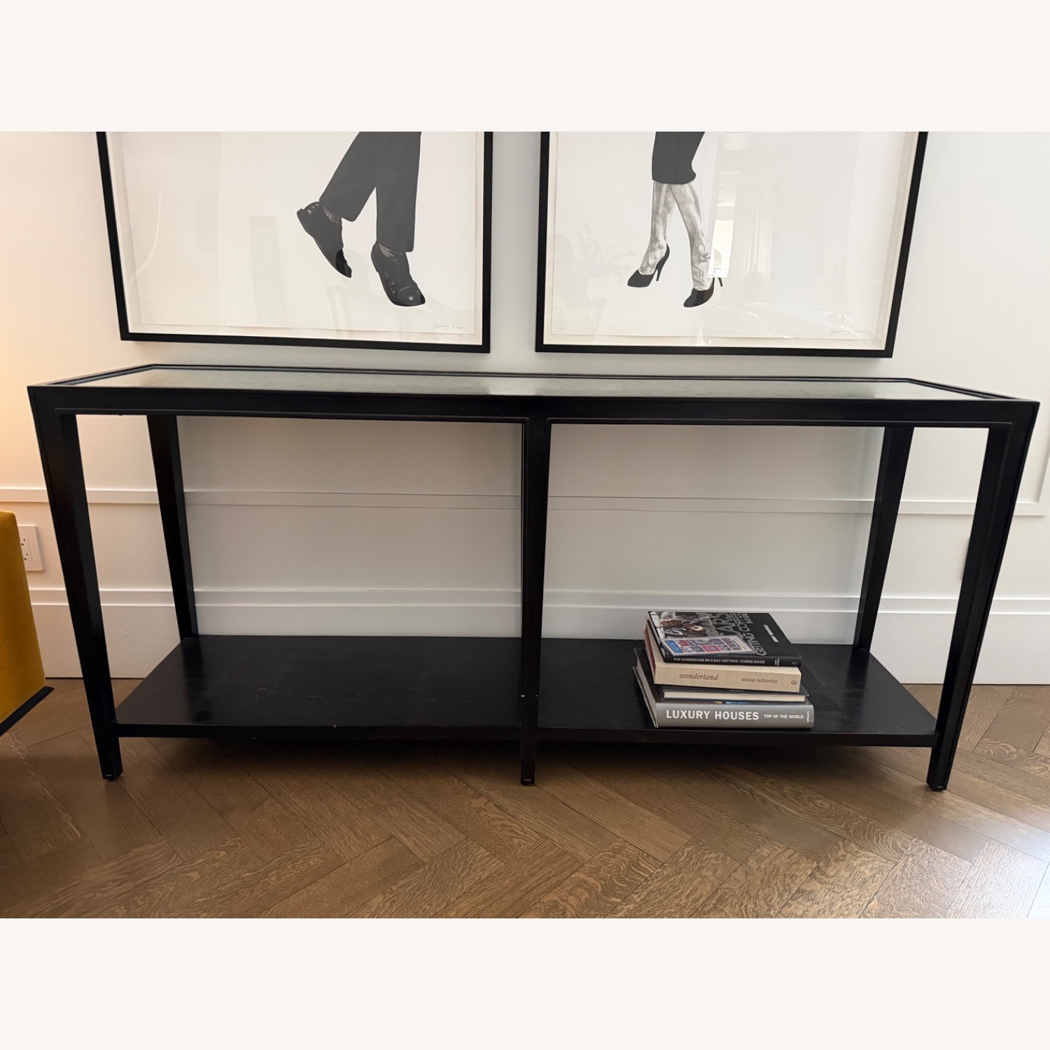 Black Wood Console Table - image-4