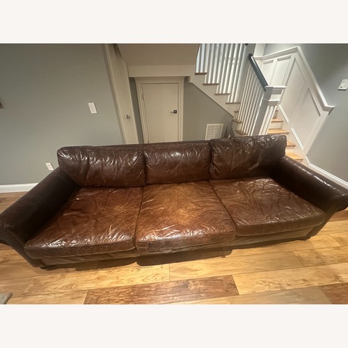 Used Restoration Hardware Dark Brown 3+ Seater Sofa for sale on AptDeco