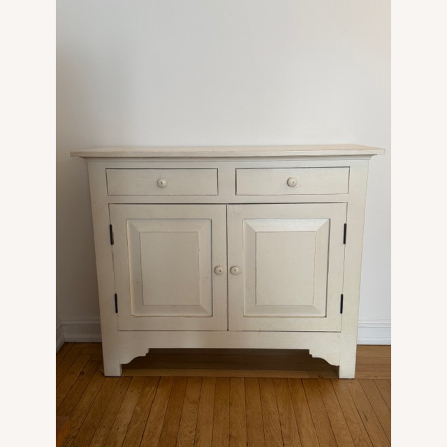 Crate & Barrel White Storage Cabinet - image-1