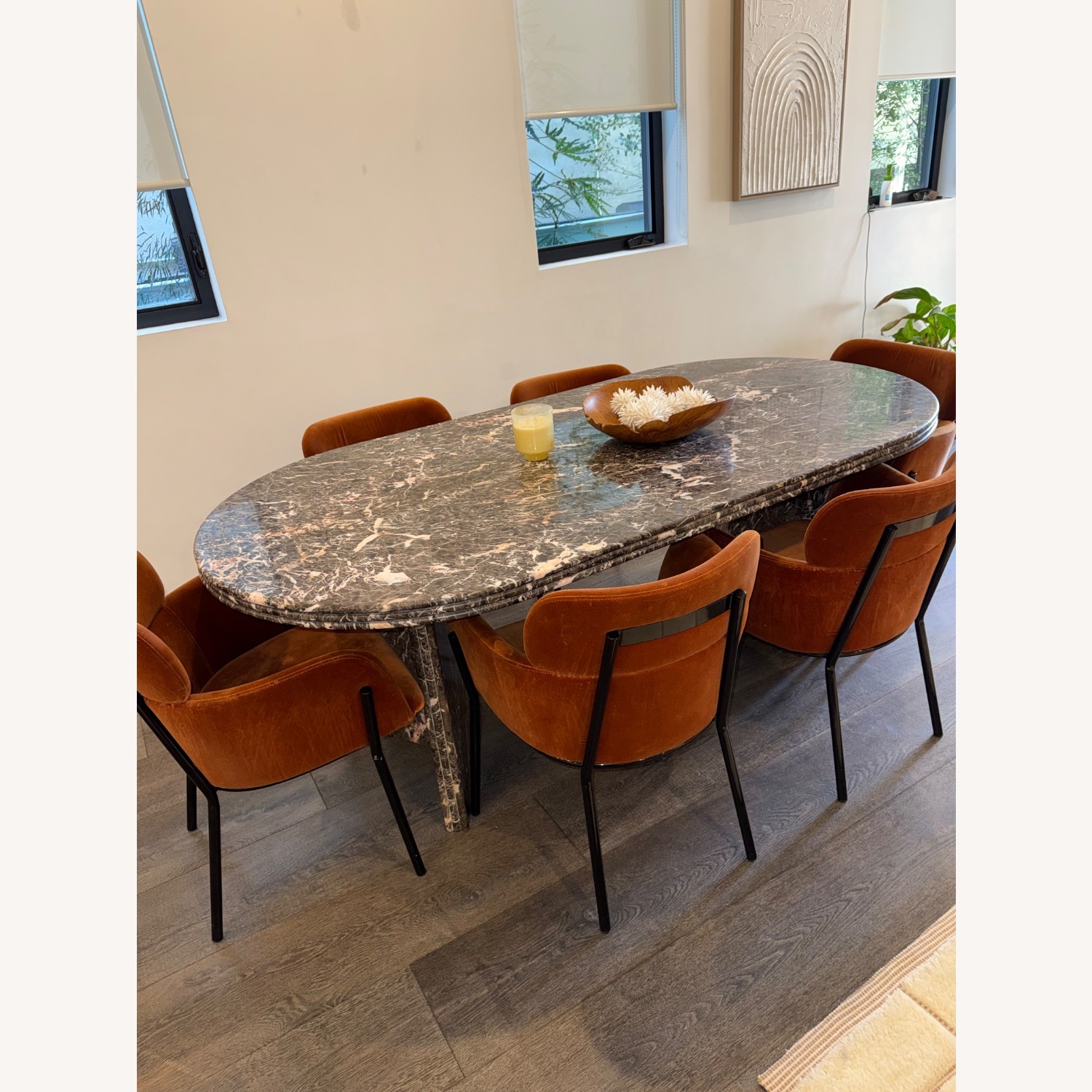 Soho Home Rosaline Black Marble Dining Table - image-3