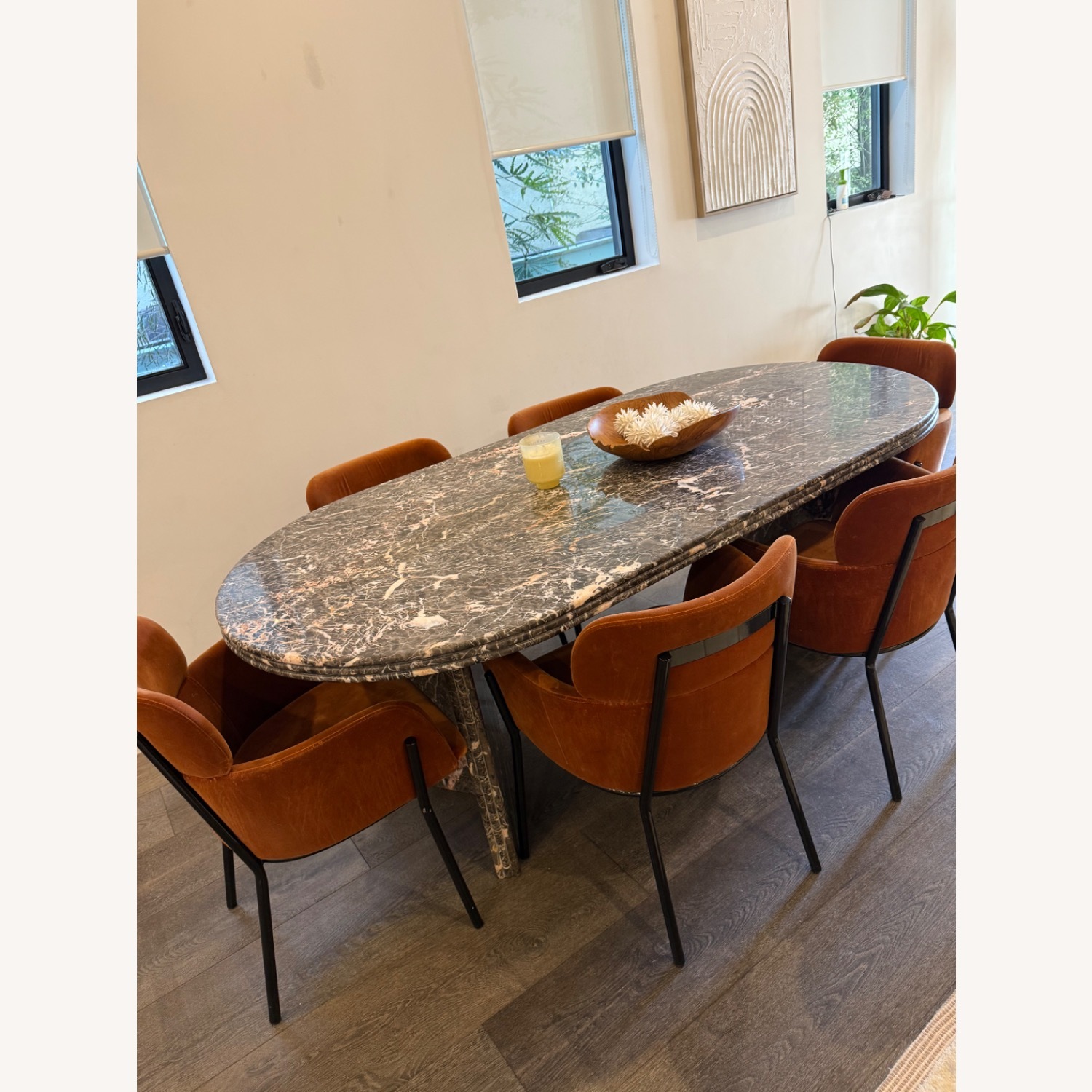 Soho Home Rosaline Black Marble Dining Table - image-2