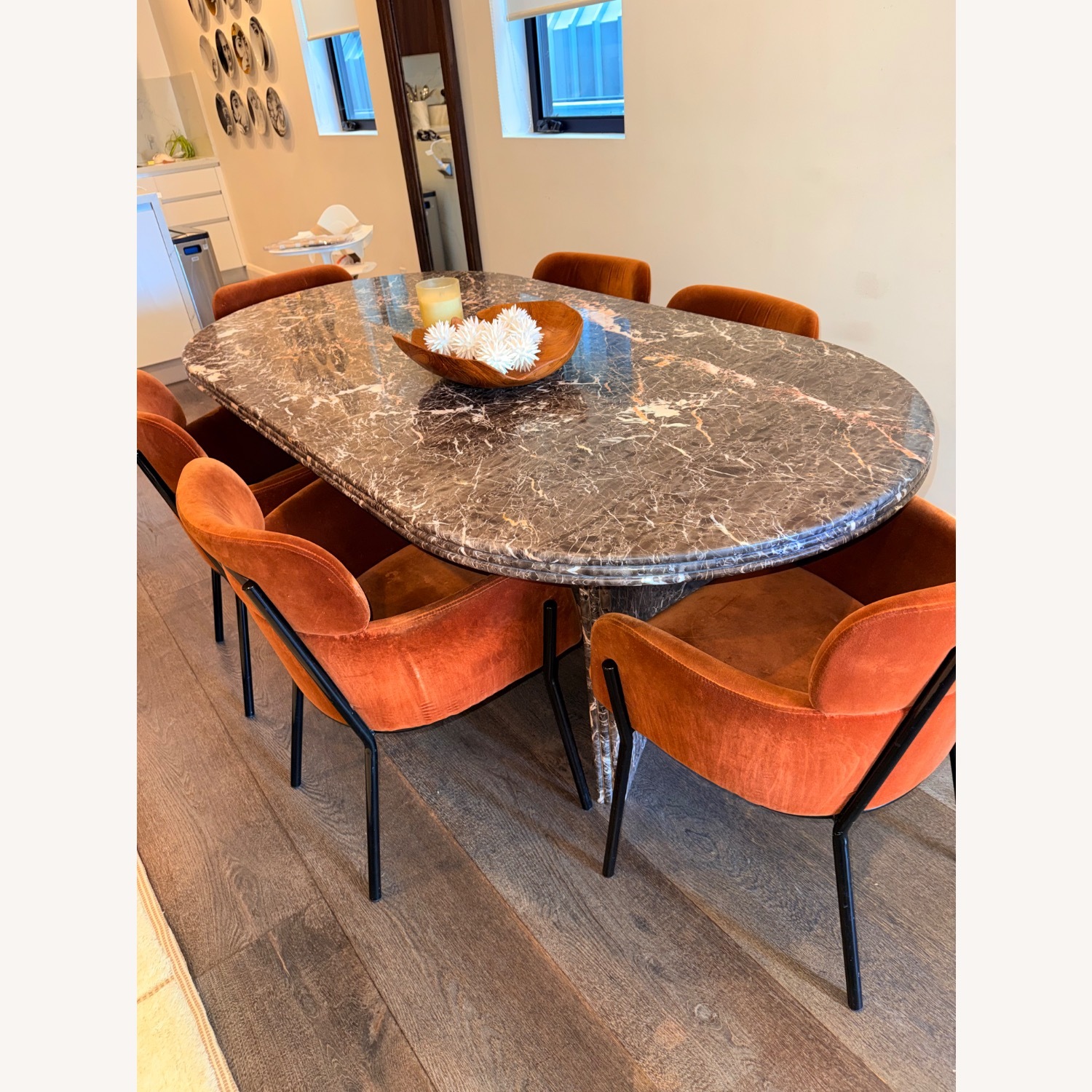 Soho Home Rosaline Black Marble Dining Table - image-1