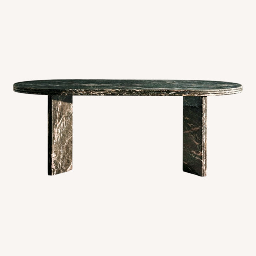 Used Soho Home Rosaline Black Marble Dining Table for sale on AptDeco