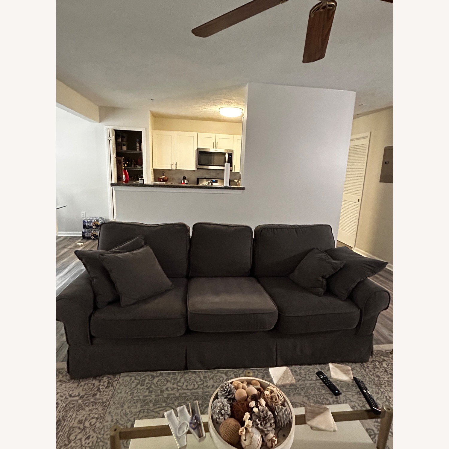 Bob's Discount Furniture Dark Gray 3+ Seater Sofa - image-2